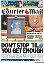 Courier Mail (Australia) Newspaper Front Page for 10 November 2011