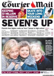 Courier Mail (Australia) Newspaper Front Page for 10 June 2011