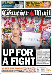 Courier Mail (Australia) Newspaper Front Page for 13 September 2012