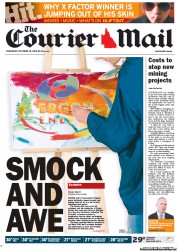 Courier Mail (Australia) Newspaper Front Page for 18 October 2012