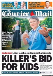 Courier Mail (Australia) Newspaper Front Page for 21 September 2012