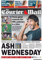 Courier Mail (Australia) Newspaper Front Page for 22 June 2011