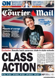 Courier Mail (Australia) Newspaper Front Page for 23 November 2011