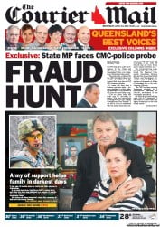 Courier Mail (Australia) Newspaper Front Page for 24 April 2013