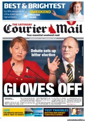 Courier Mail (Australia) Newspaper Front Page for 26 November 2011