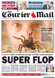 Courier Mail (Australia) Newspaper Front Page for 27 September 2011