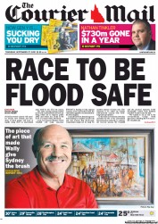 Courier Mail (Australia) Newspaper Front Page for 27 September 2012