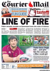Courier Mail (Australia) Newspaper Front Page for 28 June 2011