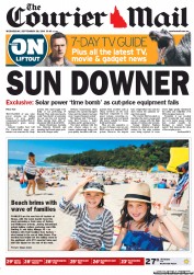 Courier Mail (Australia) Newspaper Front Page for 28 September 2011
