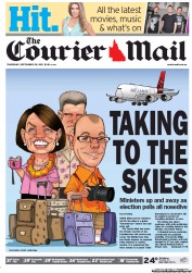 Courier Mail (Australia) Newspaper Front Page for 29 September 2011