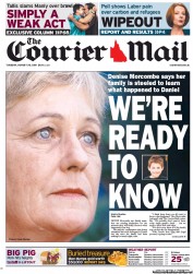 Courier Mail (Australia) Newspaper Front Page for 30 August 2011