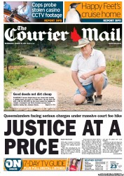 Courier Mail (Australia) Newspaper Front Page for 31 August 2011