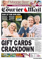 Courier Mail (Australia) Newspaper Front Page for 3 June 2011