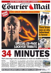 Courier Mail (Australia) Newspaper Front Page for 3 September 2011