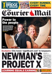 Courier Mail (Australia) Newspaper Front Page for 5 September 2012