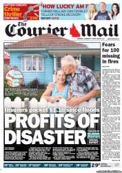 Courier Mail (Australia) Newspaper Front Page for 7 January 2013