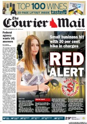 Courier Mail (Australia) Newspaper Front Page for 8 November 2011