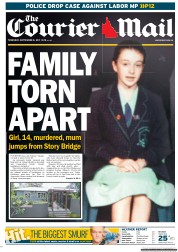 Courier Mail (Australia) Newspaper Front Page for 8 September 2011