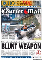 Courier Mail (Australia) Newspaper Front Page for 9 November 2011