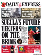Daily Express (UK) Newspaper Front Page for 10 November 2023