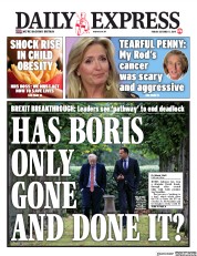 Daily Express (UK) Newspaper Front Page for 11 October 2019