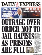 Daily Express (UK) Newspaper Front Page for 12 October 2023