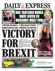 Daily Express (UK) Newspaper Front Page for 13 June 2019
