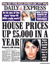 Daily Express (UK) Newspaper Front Page for 15 December 2010