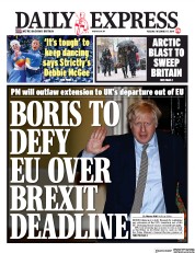Daily Express (UK) Newspaper Front Page for 17 December 2019