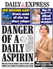 Daily Express (UK) Newspaper Front Page for 17 September 2018