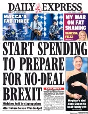 Daily Express (UK) Newspaper Front Page for 18 December 2018
