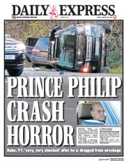 Daily Express (UK) Newspaper Front Page for 18 January 2019