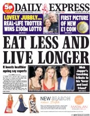 Daily Express Newspaper Front Page (UK) for 19 March 2014