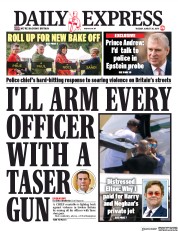 Daily Express (UK) Newspaper Front Page for 20 August 2019