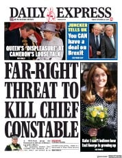 Daily Express (UK) Newspaper Front Page for 20 September 2019