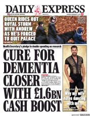 Daily Express (UK) Newspaper Front Page for 23 November 2019