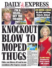 Daily Express (UK) Newspaper Front Page for 24 November 2018