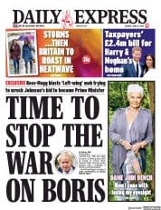 Daily Express (UK) Newspaper Front Page for 25 June 2019