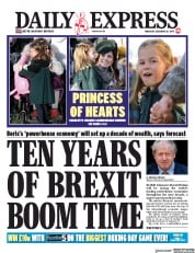 Daily Express (UK) Newspaper Front Page for 26 December 2019