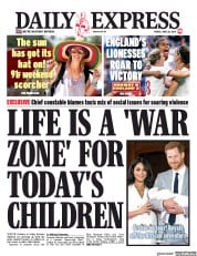 Daily Express (UK) Newspaper Front Page for 28 June 2019