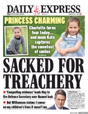 Daily Express (UK) Newspaper Front Page for 2 May 2019