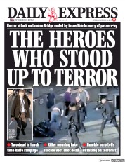 Daily Express (UK) Newspaper Front Page for 30 November 2019
