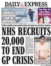 Daily Express (UK) Newspaper Front Page for 31 January 2019