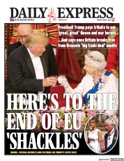 Daily Express (UK) Newspaper Front Page for 4 June 2019