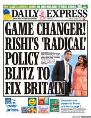 Daily Express (UK) Newspaper Front Page for 5 October 2023