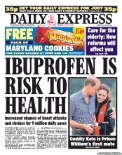Daily Express Newspaper Front Page (UK) for 5 July 2011