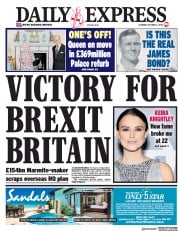 Daily Express (UK) Newspaper Front Page for 6 October 2018
