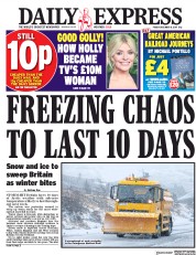Daily Express (UK) Newspaper Front Page for 8 December 2017