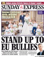 Daily Express Sunday (UK) Newspaper Front Page for 14 October 2018
