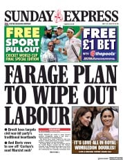 Daily Express Sunday (UK) Newspaper Front Page for 14 July 2019
